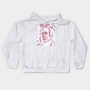 Blaise Pascal Portrait | Blaise Pascal Artwork | Line Art 4 Kids Hoodie